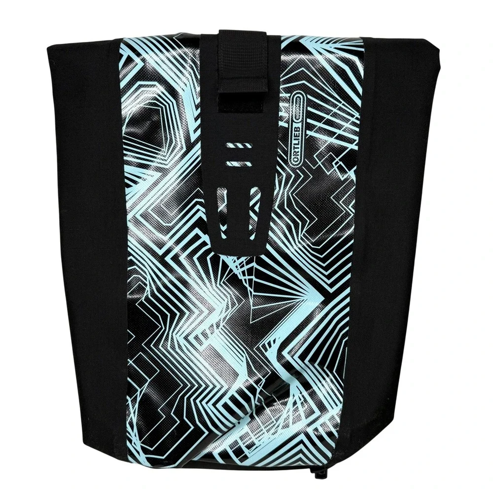 Ortlieb Velocity Design Kaleidoscope‎ 24L Waterproof Backpack Black Teal NEW